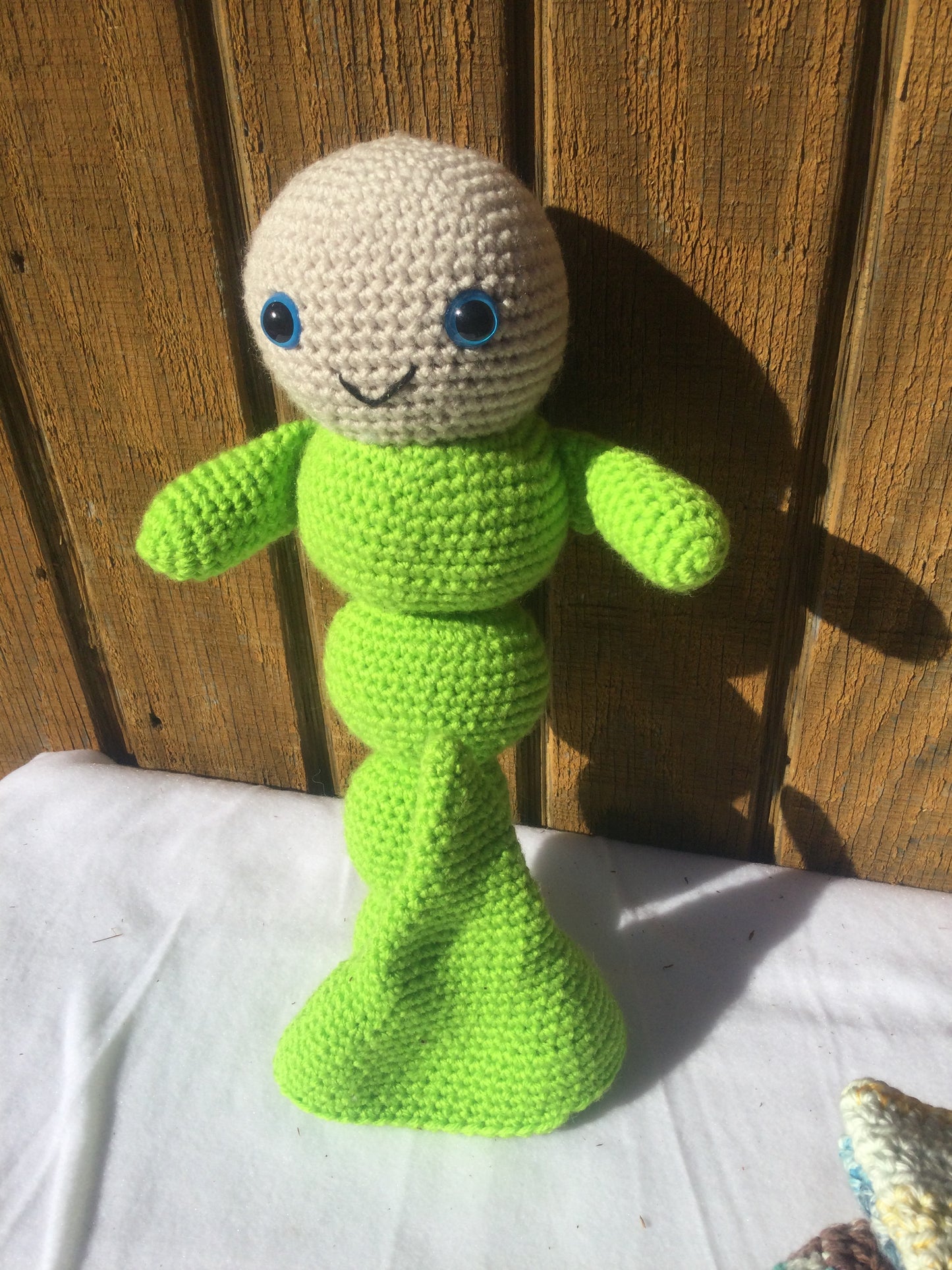 Green Worm Plushie