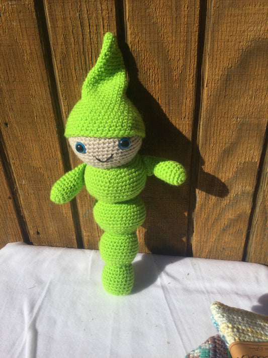 Green Worm Plushie