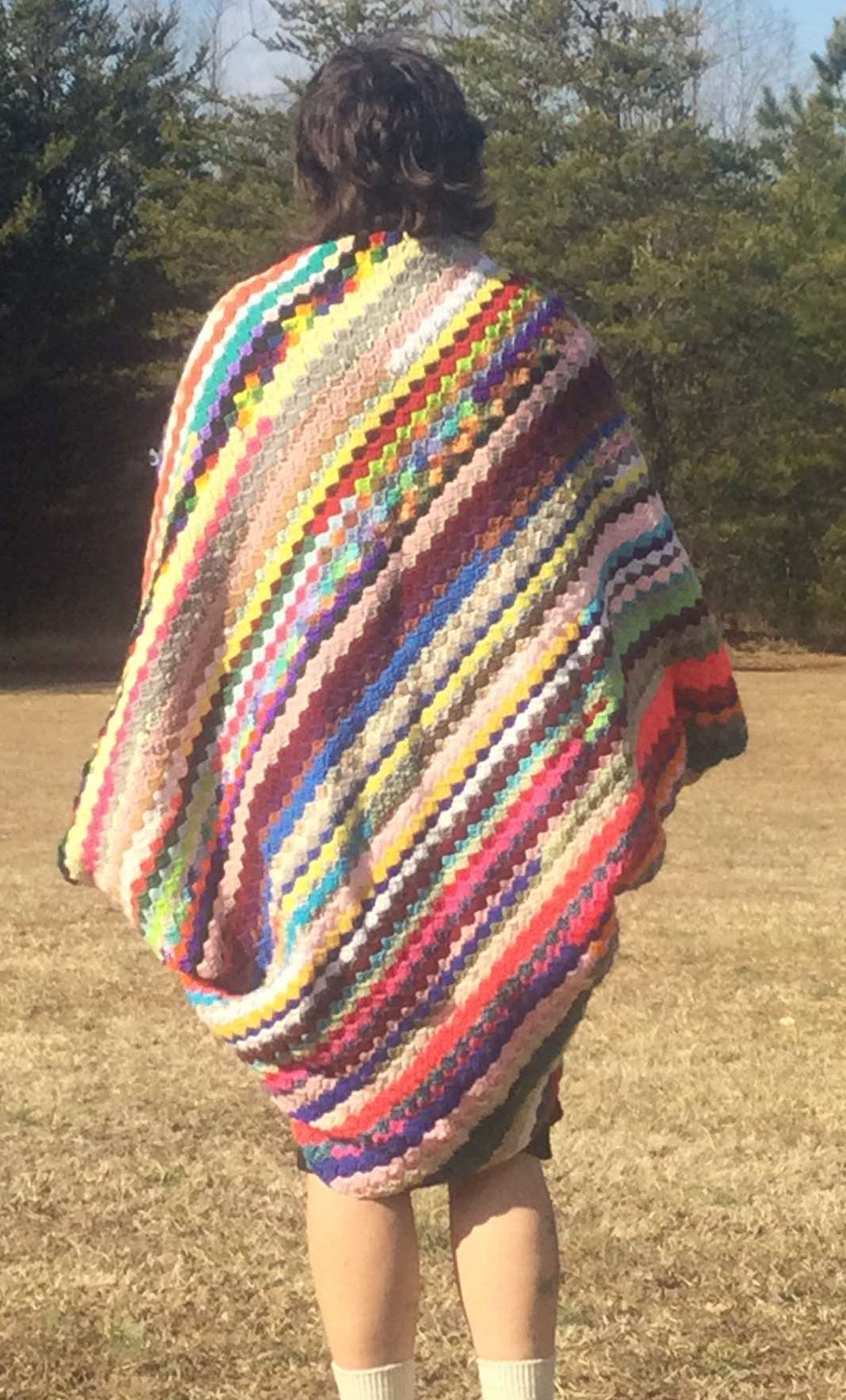 Multi-Colored Poncho